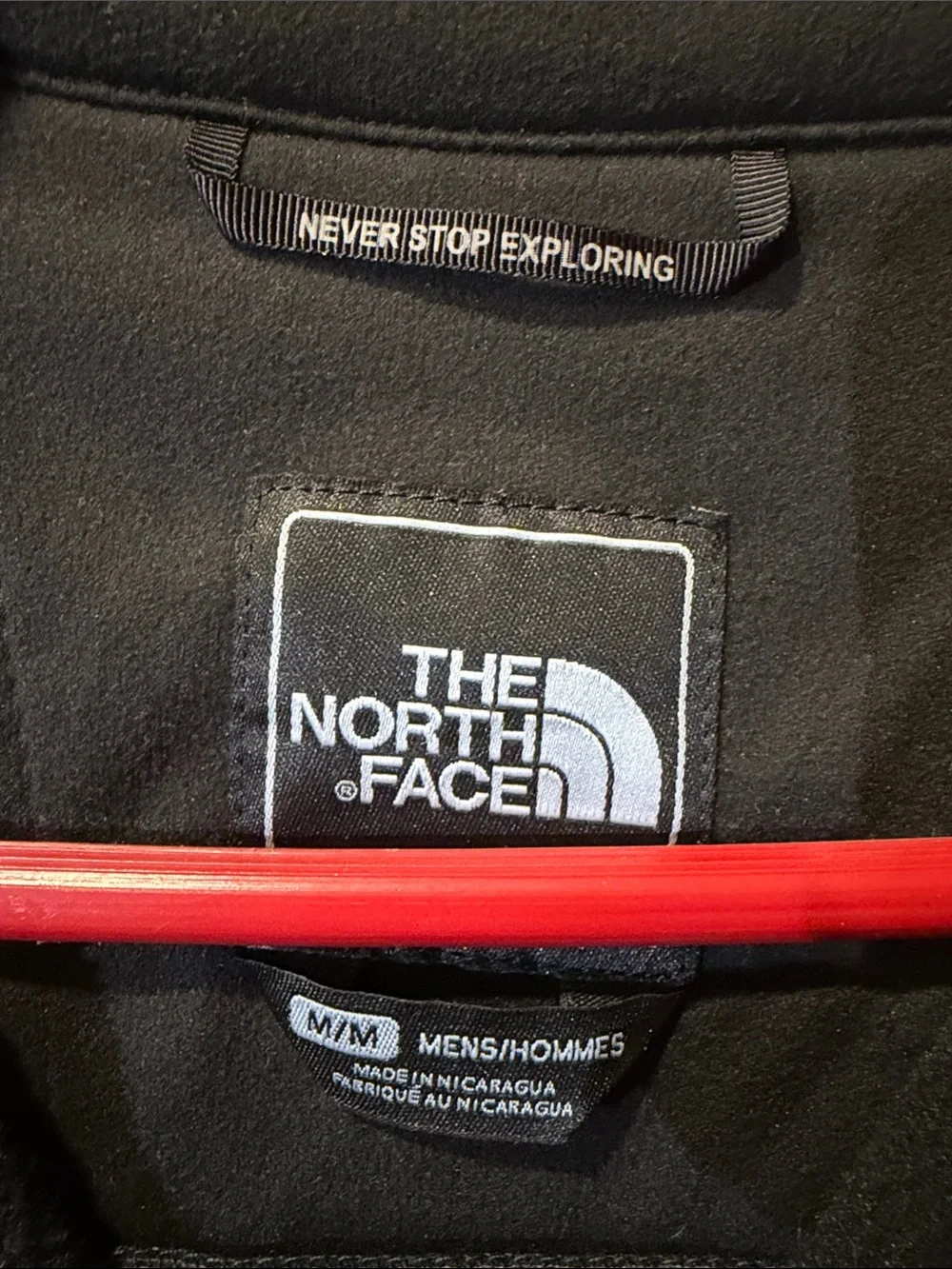 The North Face Men's Black Soft Shell Jacket with Chest Zip